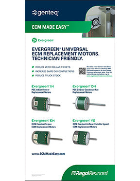 G0142E - Genteq Evergreen ECM Made Easy Floor Display, 24" x 48" - limit 5