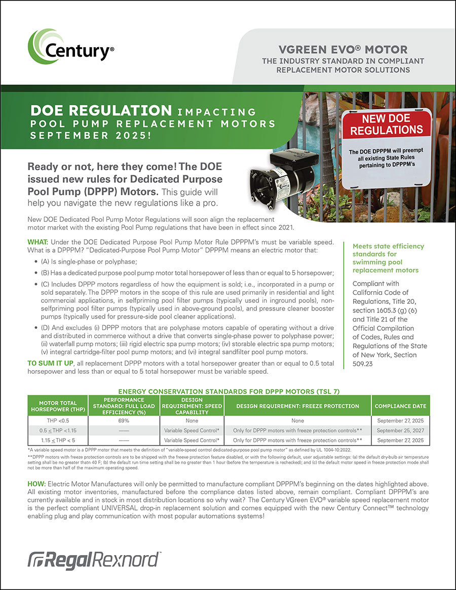 MCF-C0063-CT - Century DOE Regulation Flyer (DPPP Motor Rule) - Limit 100